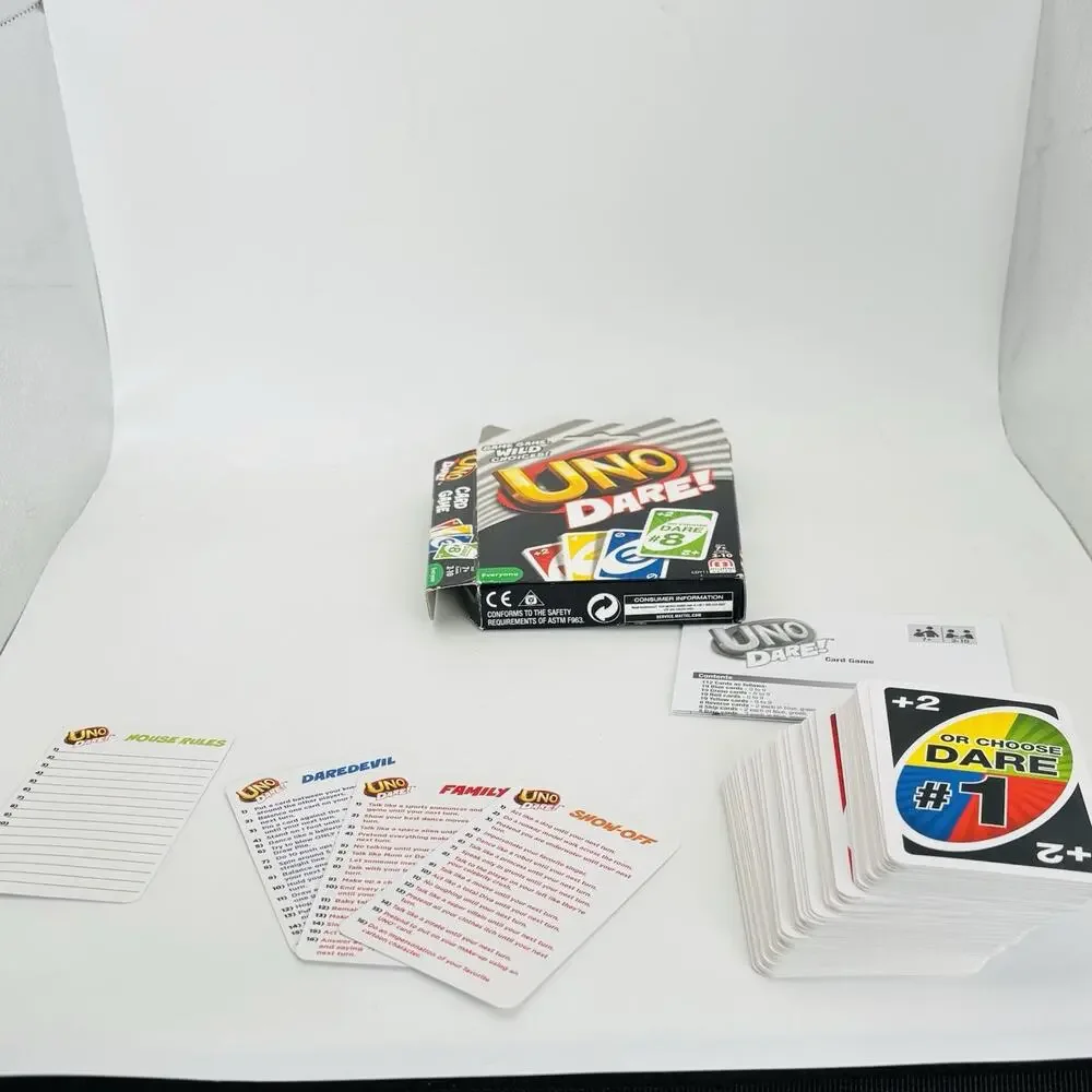 Mattel Games UNO Dare Card Game for Family Night New Open Box